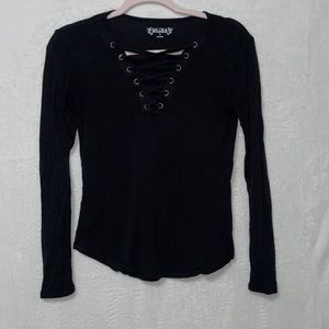 Black, Mudd, long sleeve shirt, size small